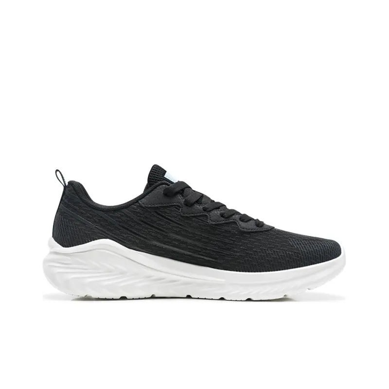 XTEP Cushioning Breathable Lightweight Low Top Running Shoes Men's Black-1