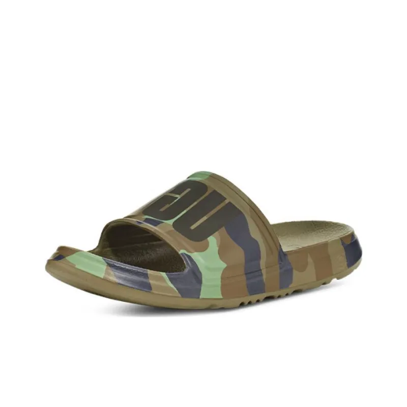 UGG Wilcox Slide Camopop Casual Slippers Men's Moss Green-2