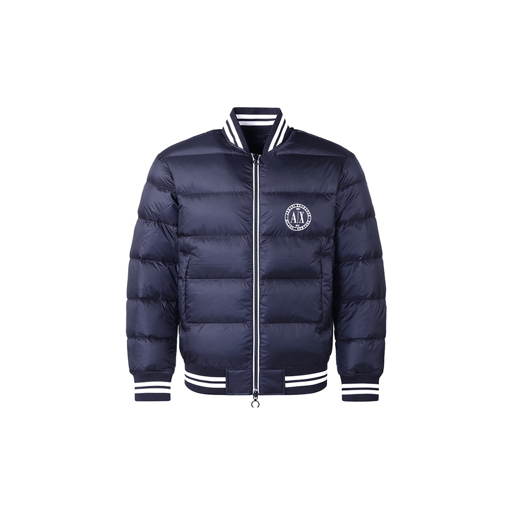 Moncler Beaufortain engrave Varsity Jacket Navy