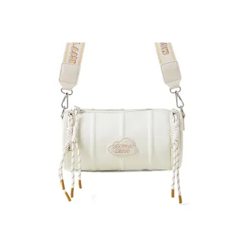 Miffy PU Cylinder Bag Shoulder Bag Crossbody Bag Women's Ecru/Khaki