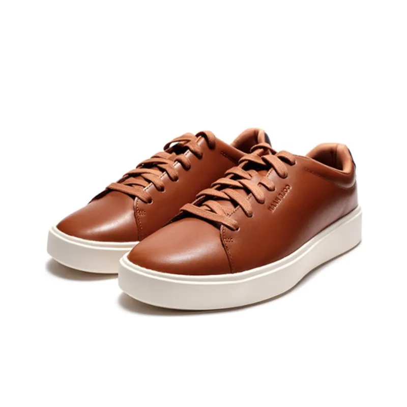COLE HAAN Low Top Stylish Skateboarding Shoes Men's Dark Brown-1
