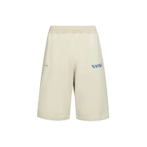 EVISU Sports Shorts Men Khaki