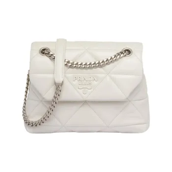 PRADA Spectrum Leather Crossbody Bag Shoulder Bag Women's White