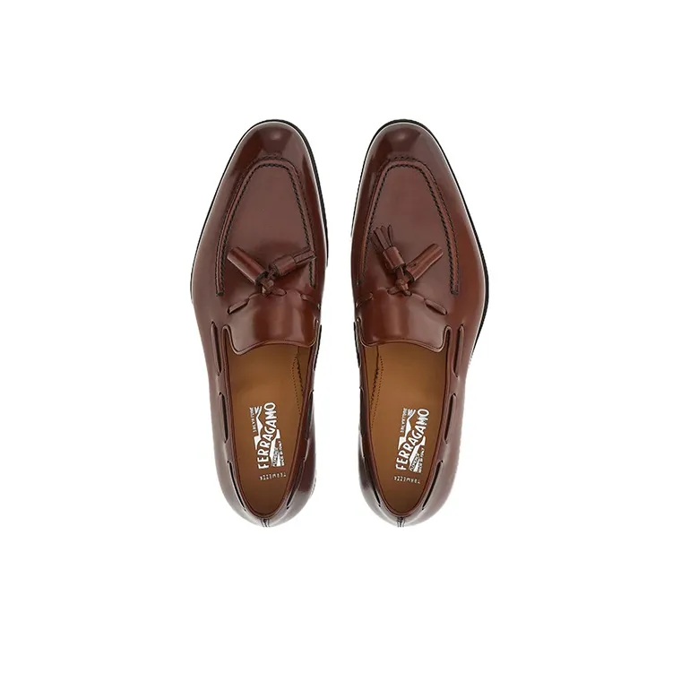 FERRAGAMO Tasselled Leather Loafers-2