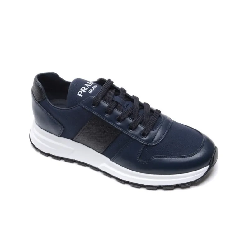 PRADA Low Top Sports Casual Shoes Men's Blue-2