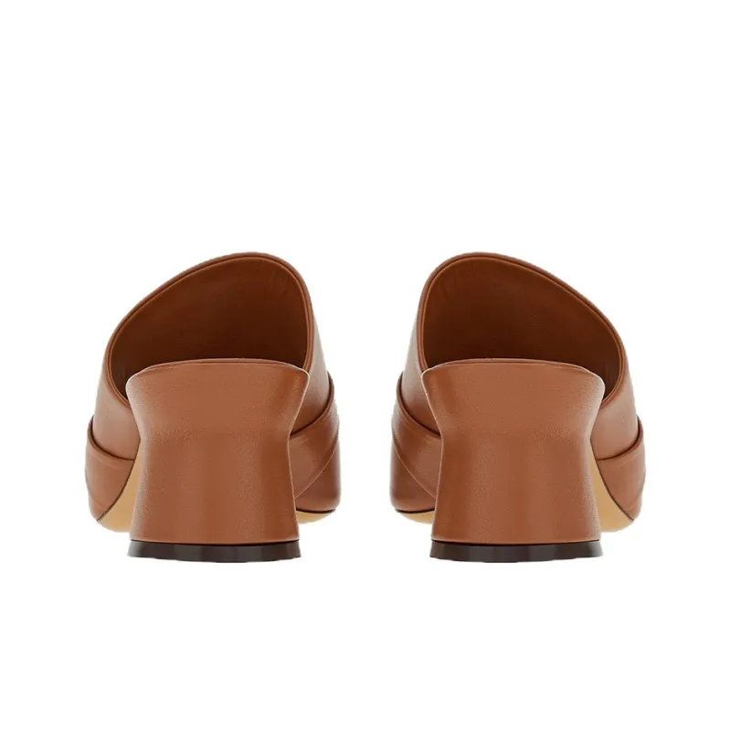 FERRAGAMO Double Gancini Leather Mules-4
