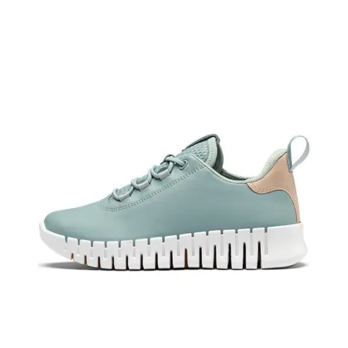 Ecco Smart Series Casual Shoes Women's Low-Top Ice Flower Green