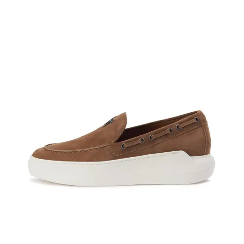 Giuseppe Zanotti Conley String Leather Boat Shoes