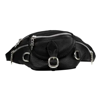 Chrome Hearts Leather Fanny Pack Mini Women's Black