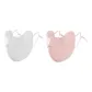2 Pack (White+Pink)