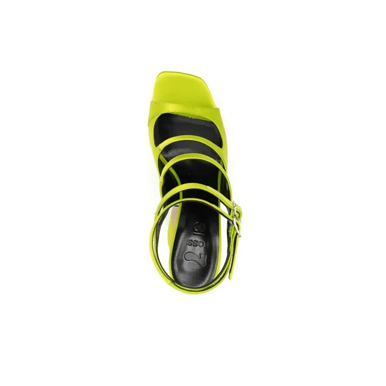 Si Rossi 140mm Platform Leather Sandals-4