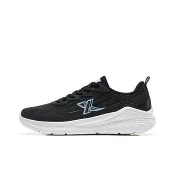 XTEP Cushioning Breathable Lightweight Low Top Running Shoes Men's Black