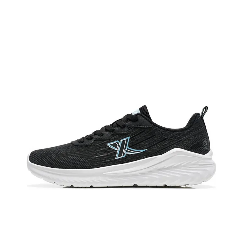 XTEP Cushioning Breathable Lightweight Low Top Running Shoes Men's Black-0