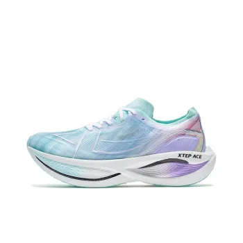 XTEP 160X 3.0 Pro Non slip Wear resistant Shock Absorption Low Top Running Shoes Women's Blue Purple