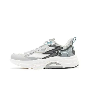 361° Spiritual Gaze SE Cushioning Anti Slip And Wear Resistant Low Top Sports Casual Shoes Men's White Gray