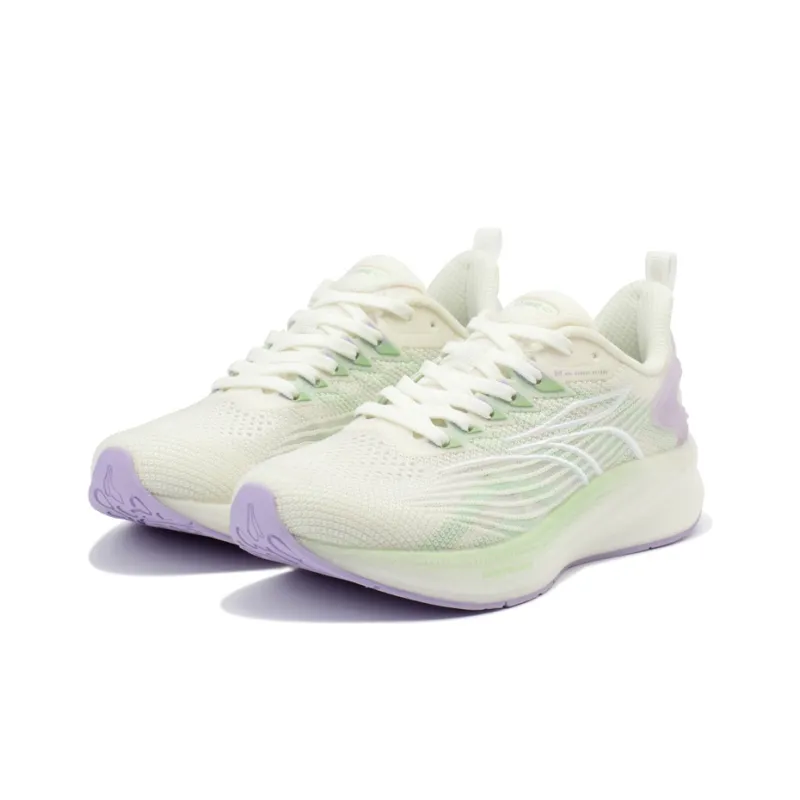 361° QU!KFOAM Running Shoes Women's Low Top White/Green-2