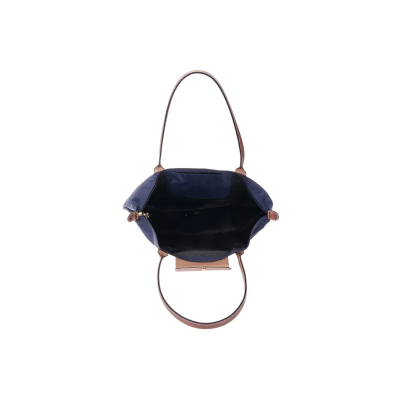 LONGCHAMP Le Pliage Fabric Shopping Bag Dumpling One Shoulder Handbag Large Size Women's Navy-5