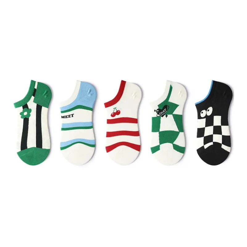 Primeet No Show Socks Women's Gift Box Set 5 Pack-29