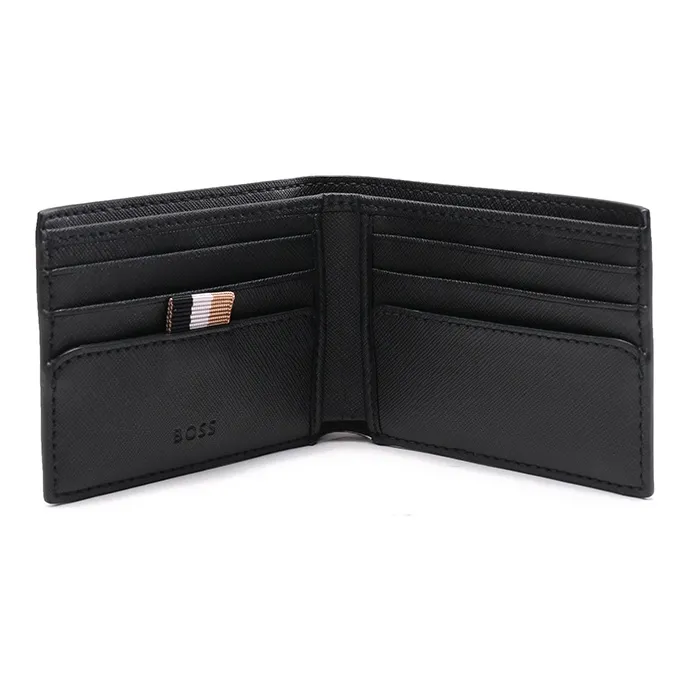 HUGO BOSS Leather Wallet Regular Men's Black-5