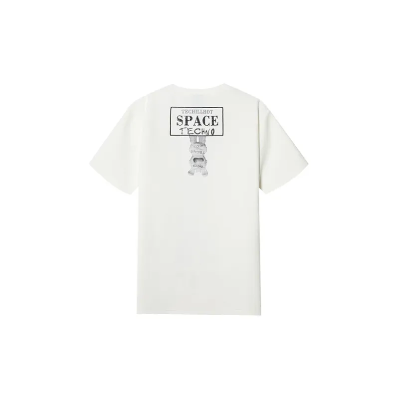 TCH T Shirts Unisex White With Silver Logo-1