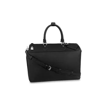 LOUIS VUITTON Greenwich Taurillon Leather Shoulder Bag Crossbody Bag Handbag Men's Black