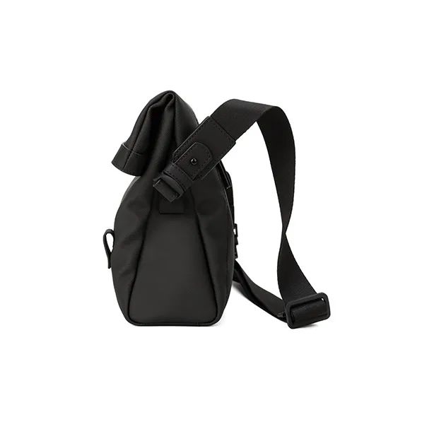 PIERRE CARDIN Minimalist Style Trendy Youth Messenger Bag Backpack Regular Men's Black-3
