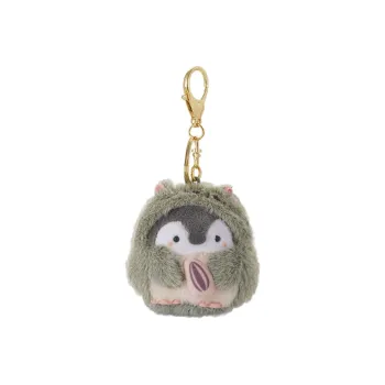 Lan Bao Fan Rabbit Fur Keychain Charm Unisex Green