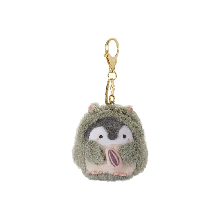 Lan Bao Fan Rabbit Fur Keychain Charm Unisex Green-0