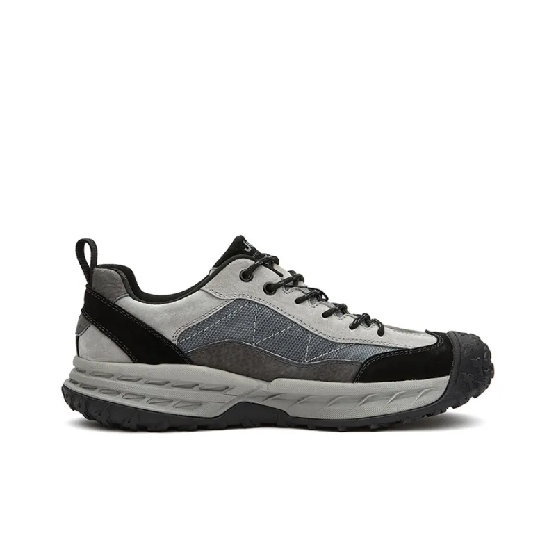 Jeep Cushioning Grip Abrasion Resistant Slip Resistant Low Top Outdoor Shoes Men's Gray-1