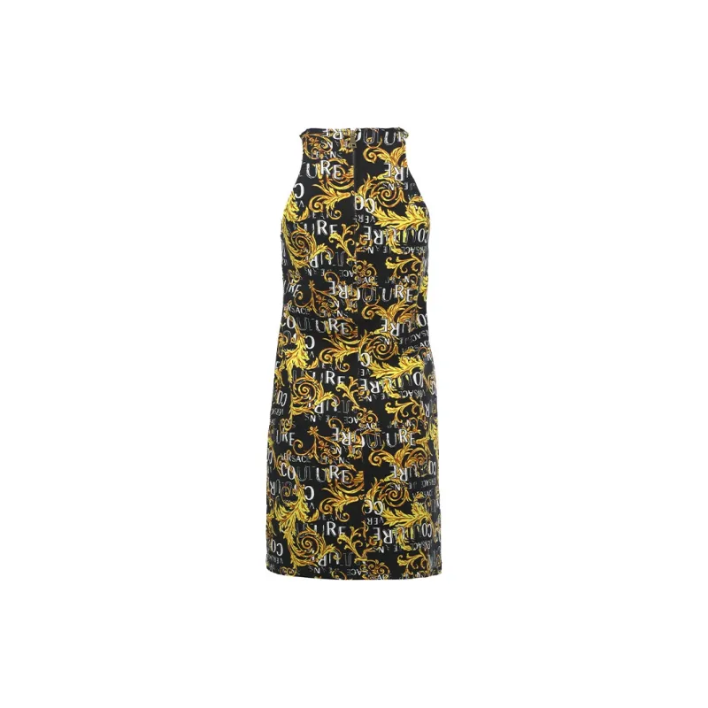 VERSACE JEANS COUTURE Logo Couture print Sleeveless Minidress-1