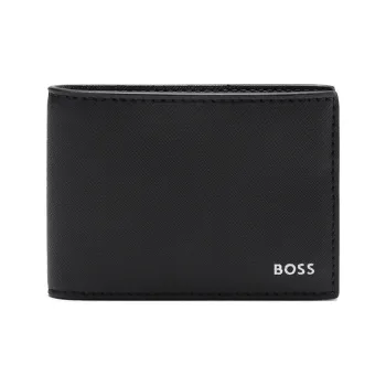 HUGO BOSS Leather Wallet Regular Men's Black