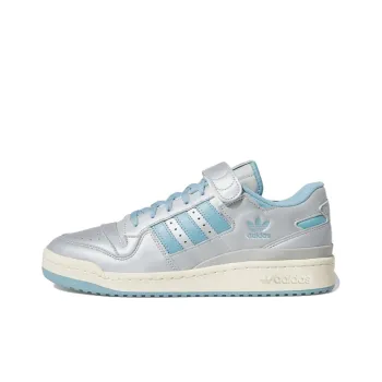 Adidas Originals Forum 84 Low Silver Metallic Preloved Blue Grey Two