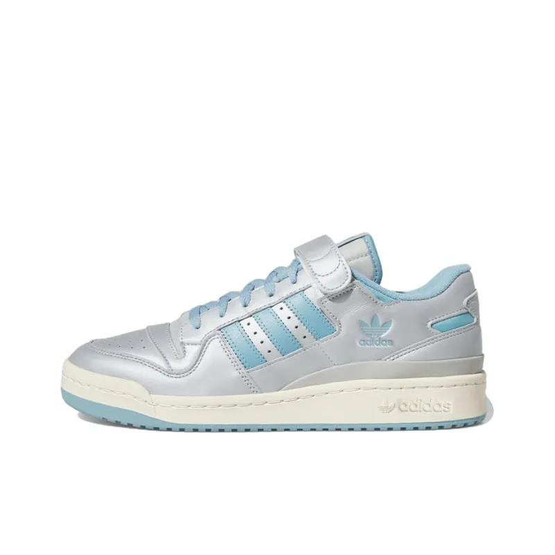 Adidas Forum 84 Low Silver Metallic Preloved Blue Grey Two-0