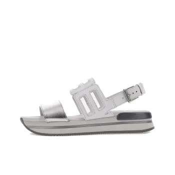 HOGAN Cut out Detail Flat Sandals