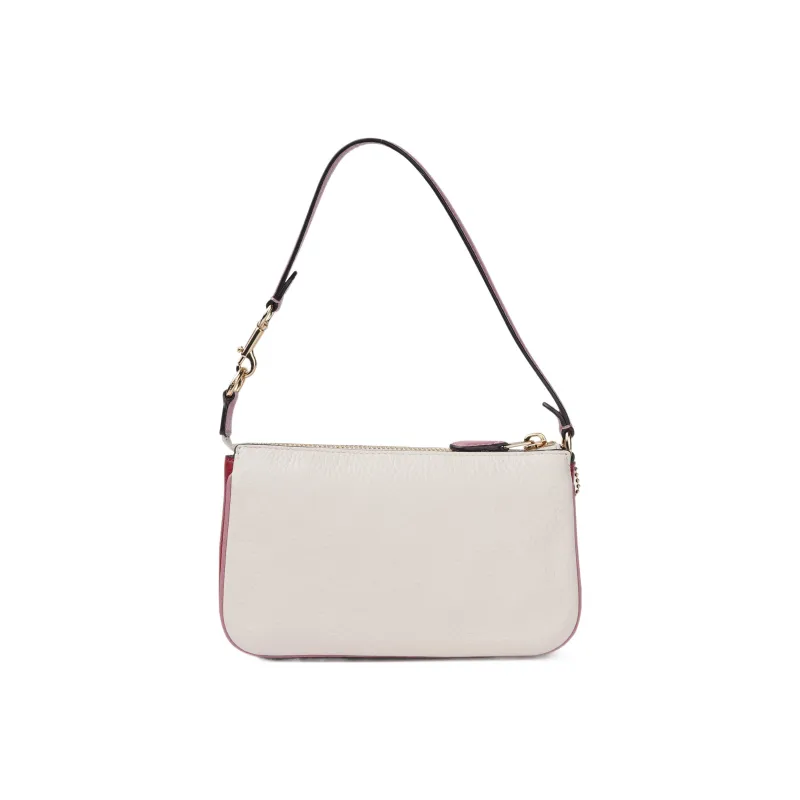 COACH Nolita Leather Pochette, Shoulder Bag, Clutch Trumpets Women's White-2