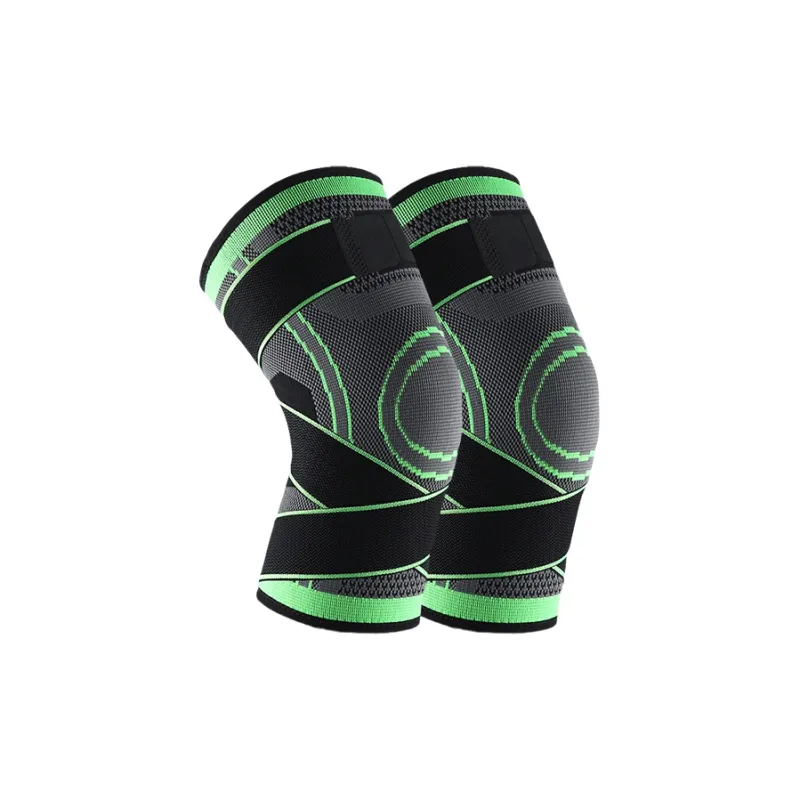 TMT Running Cycling Basketball Fitness Unisex Nylon Latex Thread Elastane Knee Pads-2