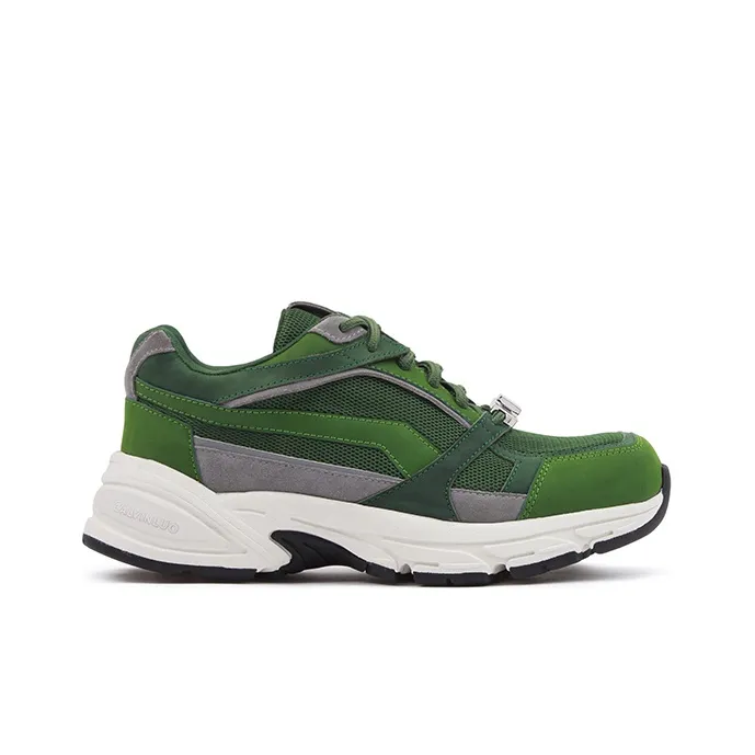 CALVIN LUO Chunky Sneakers Unisex Low Top White/Brown/Green/Black-1