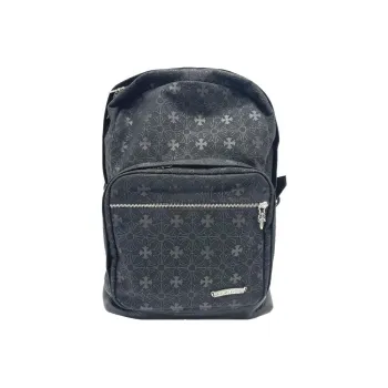 Chrome Hearts Canvas Backpack Large Size Unisex Gray
