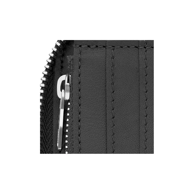 LOUIS VUITTON Zippy Leather Wallet Regular Men's Black-5