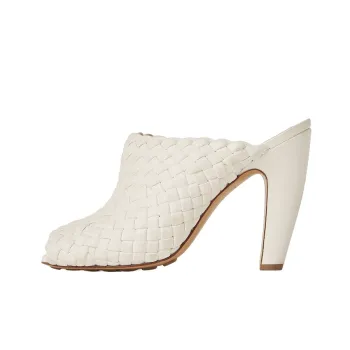 Bottega Veneta Canalazzo Closed Toe Slippers Women's White