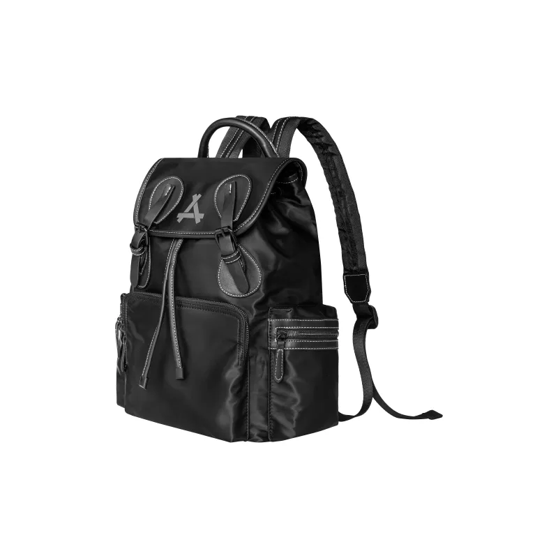 KONADCT Polyester Backpack Large Size Unisex Black/Black Crystal-4
