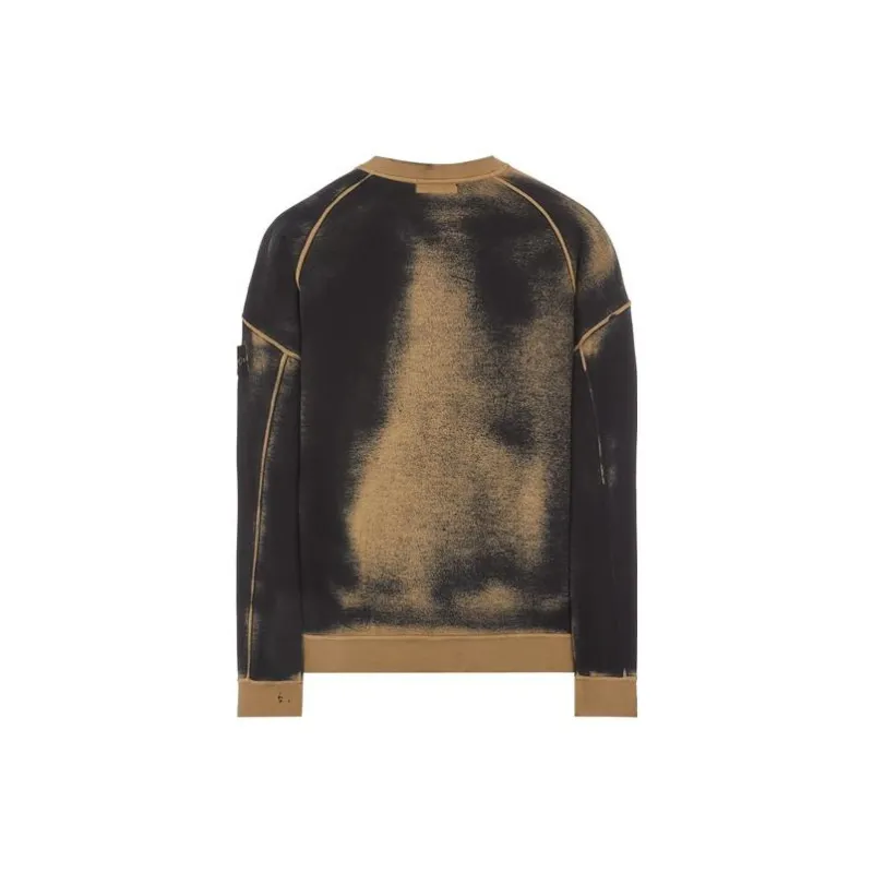 STONE ISLAND STONE ISLAND Hand Sprayed SS23 Sweatshirt Men's Bark Color-1