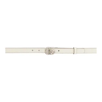 GUCCI Leather Belts Women's White