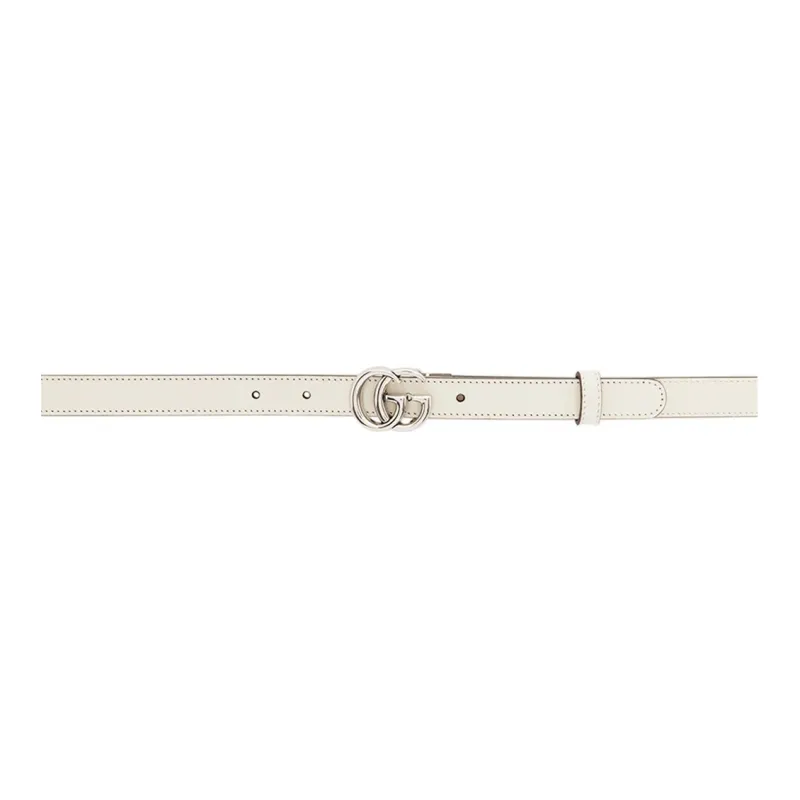GUCCI Leather Belts Women's White-0