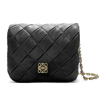 LOEWE Nappa Sheepskin Shoulder Bag, Crossbody Bag Women's Black