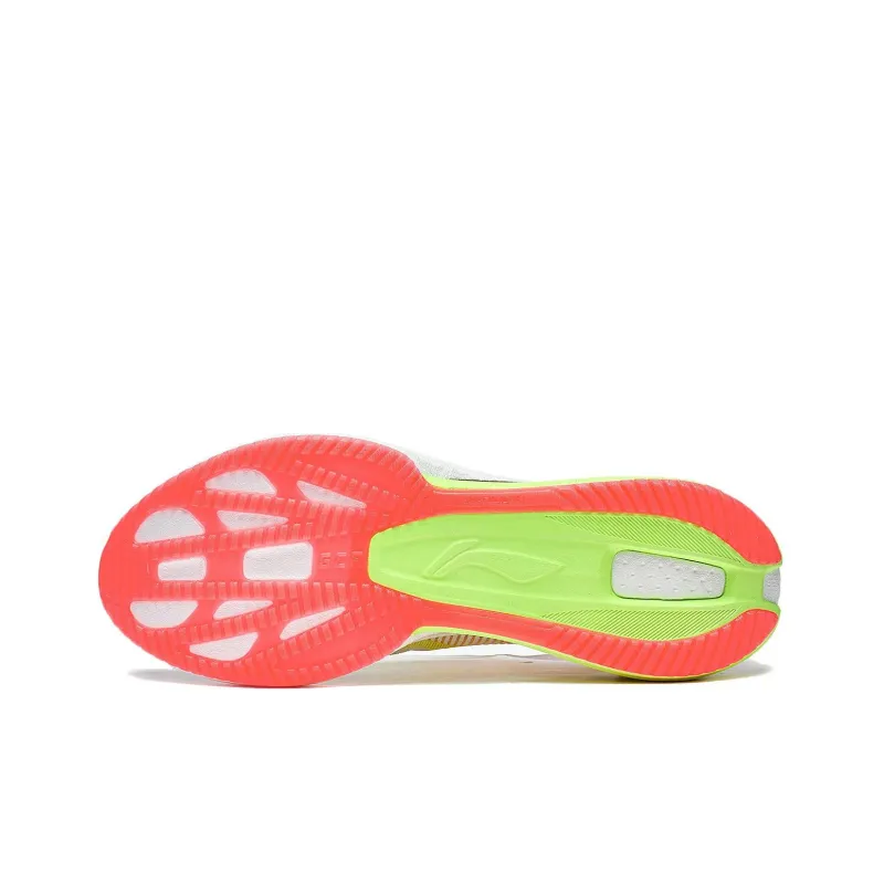 LiNing Super Light 20 Anti Slip And Wear Resistant Breathable Low Top Casual Running Shoes Men's White Yellow Red-6