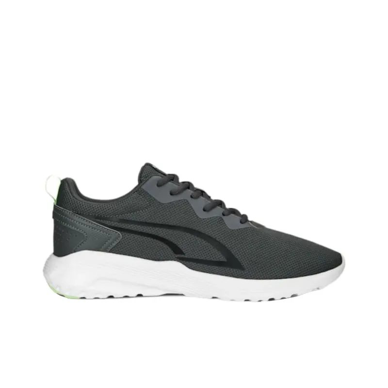 PUMA All Day Active Cushioning, Slip Resistant, And Abrasion Resistant Low Top Running Shoes Unisex Black Green-1