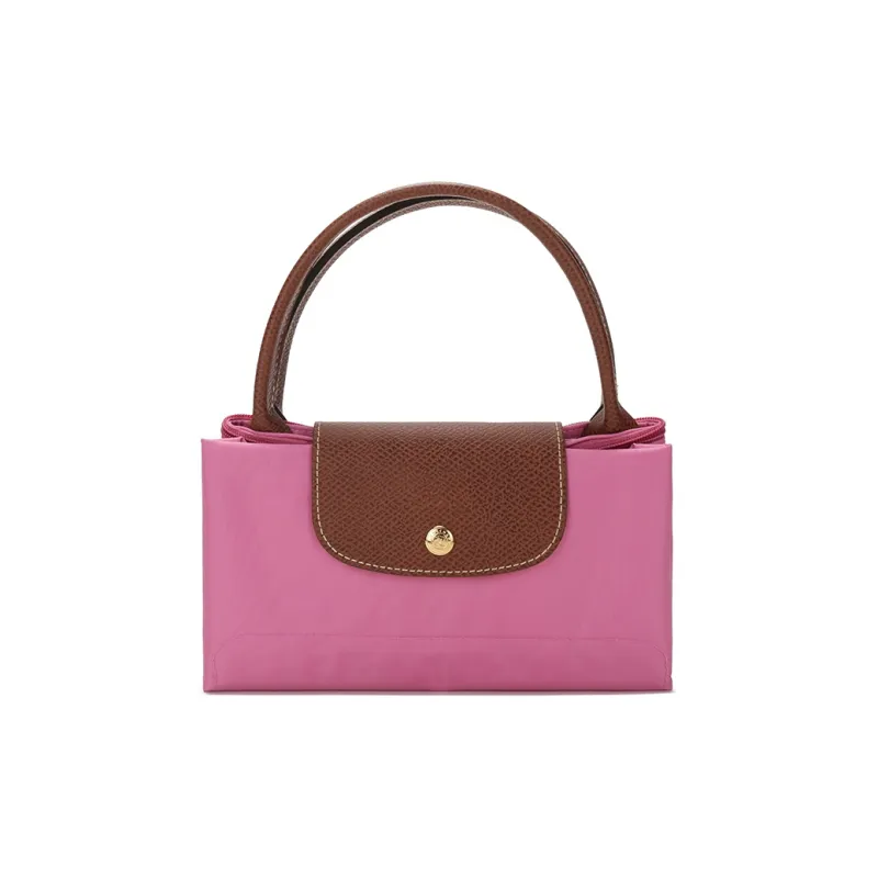 LONGCHAMP Le Pliage Club Canvas Canvas Bag Handbags Small Size Women's Red Peony-6