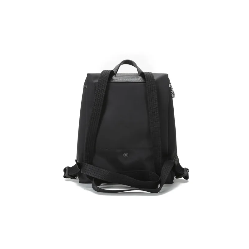 LONGCHAMP Le Pliage Cow Leather Backpack Medium Size Women's Black-3