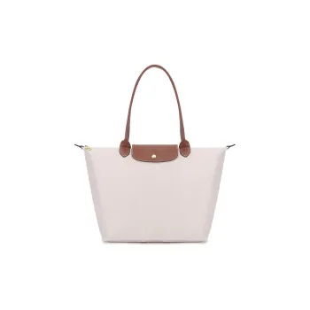 LONGCHAMP Canvas Shopping Bag Dumpling Bag Shoulder Bags Large Size Women's Paper Color